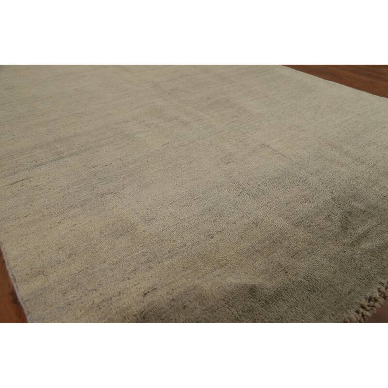 Gabbeh Modern Area Rug Hand-Knotted Wool Carpet - 4'9" x 6'7"