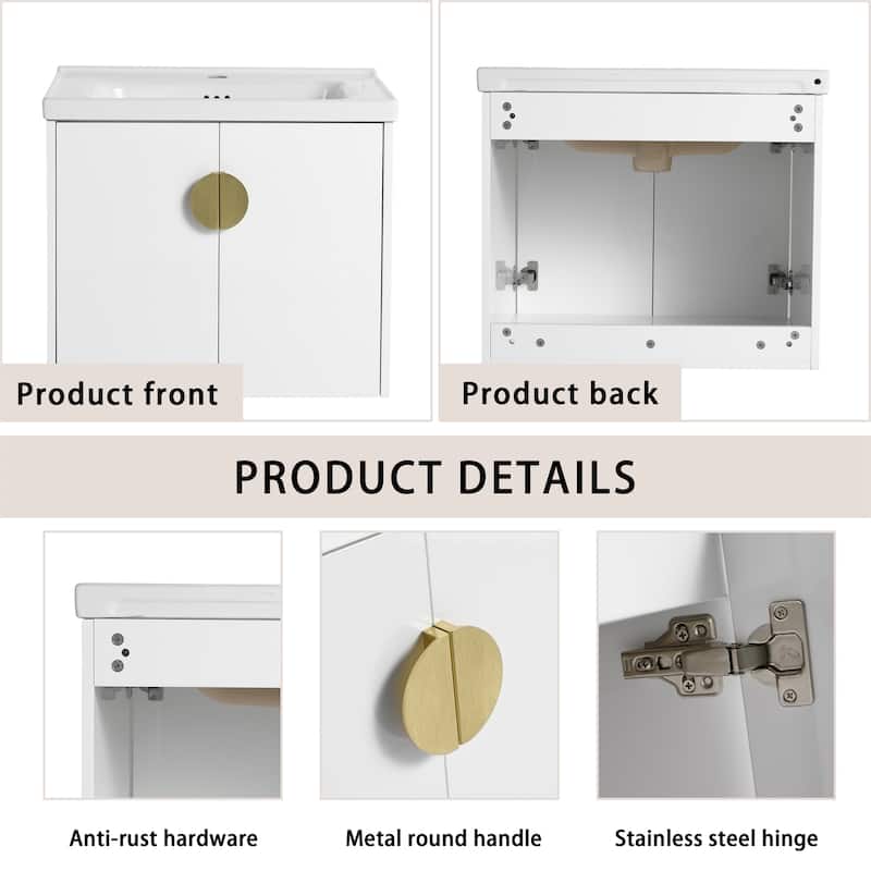 60 Inch Soft Close Doors Bathroom Vanity With Sink