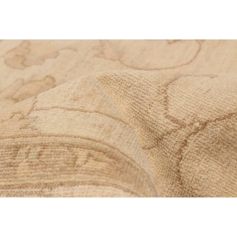 ECARPETGALLERY Hand-knotted Chobi Finest Cream Wool Rug - 6'4 x 9'7