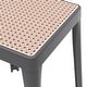 preview thumbnail 69 of 69, Tresse Modern Stackable Dining Stool with Wicker Seat for Dining Room, Garden, Patio, Indoor or Outdoor - No Assembly Required