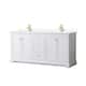 Option White / Giotto Quartz Top / Brushed Gold Hardware