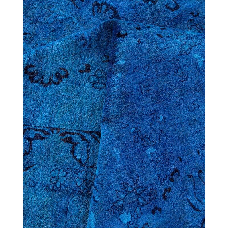 Fine Vibrance, One-of-a-Kind Hand-Knotted Area Rug - Blue, 10' 1" x 13' 10" - 10' 1" x 13' 10"
