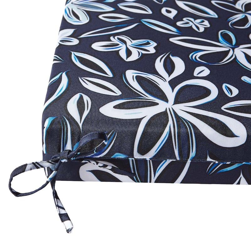 Set of 4 Waterproof Outdoor Chair Cushions with Ties for Patio Furniture