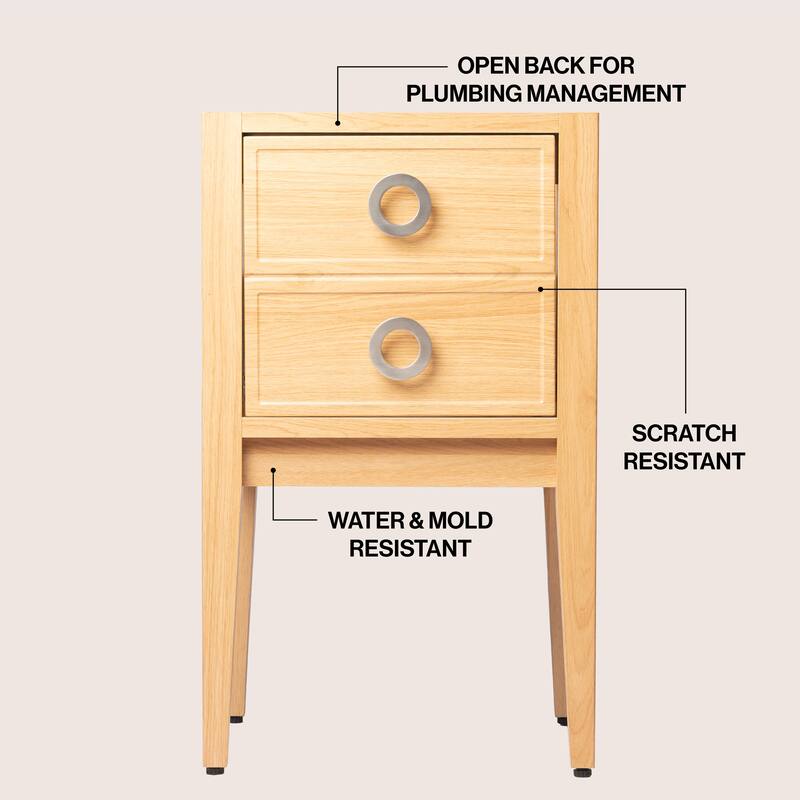 Corbin Classic 1-Drawer Bath Vanity Base Only (Sink Basin Not Included)