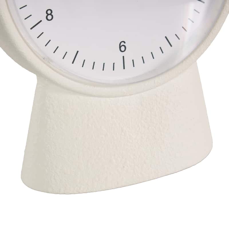 Metal Textured Clock with Gold Accents - Set of 2 Multi Colored - Roche River Decor