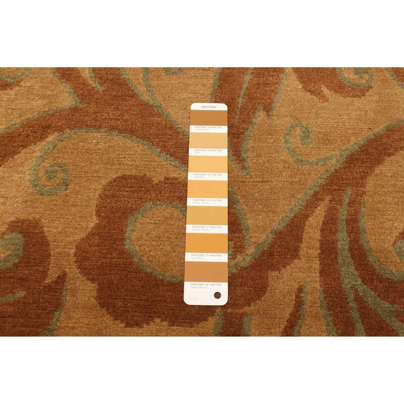 ECARPETGALLERY Hand-knotted Opulence Brown Wool Rug - 2'8 x 9'1