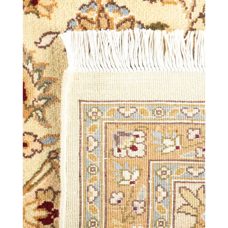 Overton Hand Knotted Wool Vintage Inspired Traditional Mogul Ivory Area Rug - 8 x 10