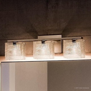 Bathroom light fixtures brushed nickel 2025