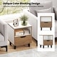 preview thumbnail 6 of 6, Gymax Nightstand Mid Century Modern Bedside Table w/ Drawer Open