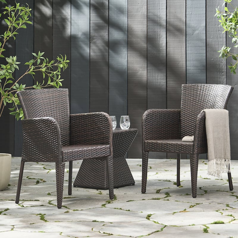 Modern Wicker Dining Chairs set of 2