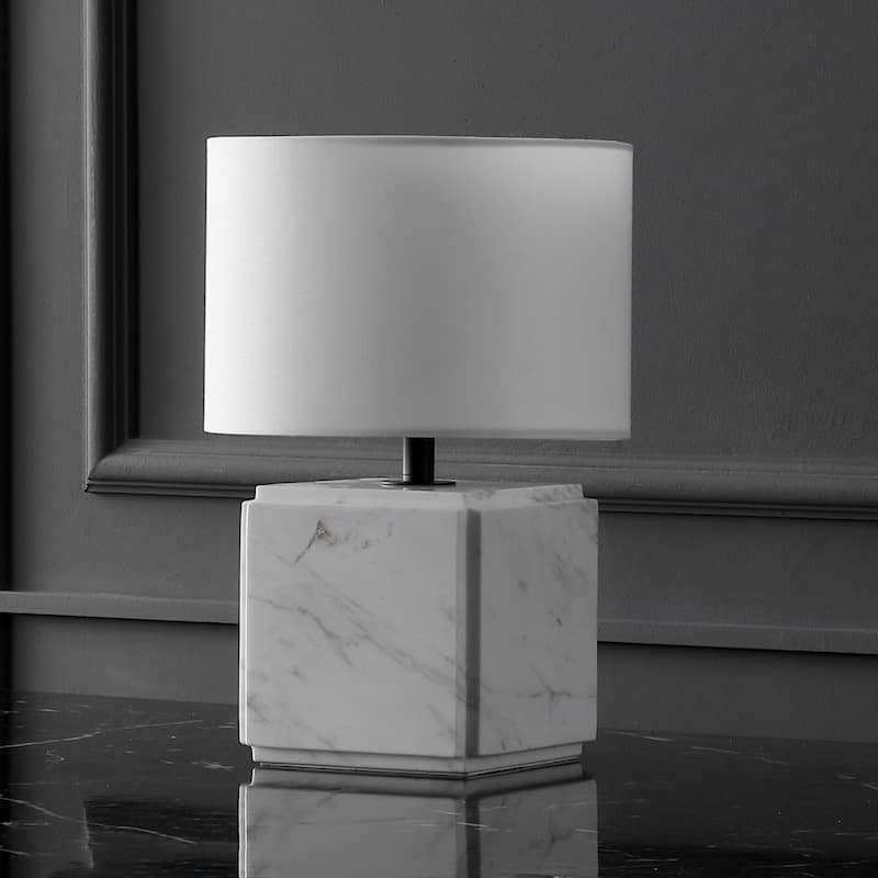 SAFAVIEH Couture Zahra Marble Table Lamp - 10"W x 10"D x 15"H