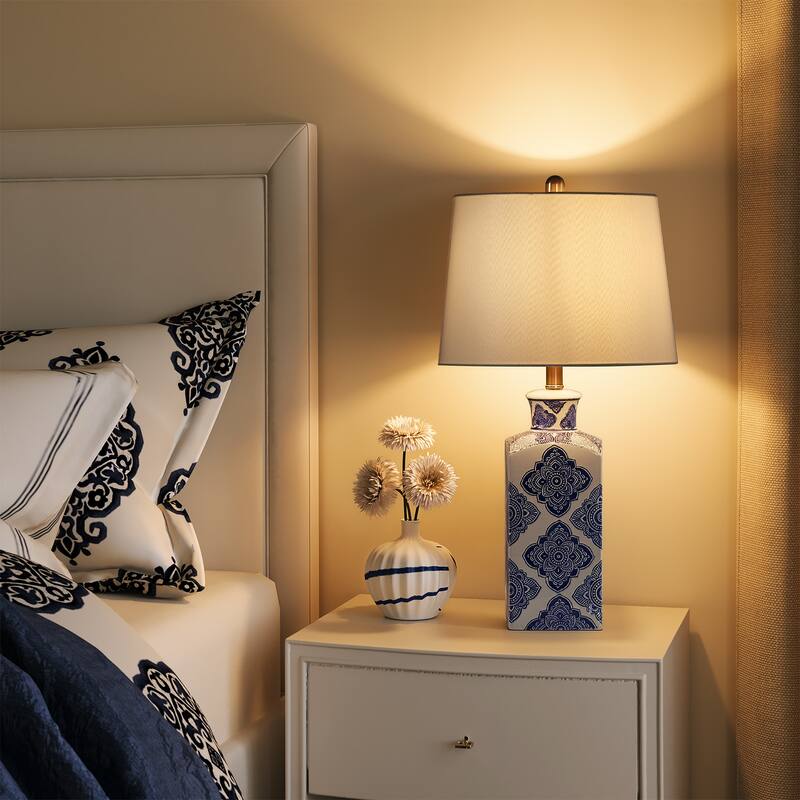 27"Modern Ceramic Lamp - N/A