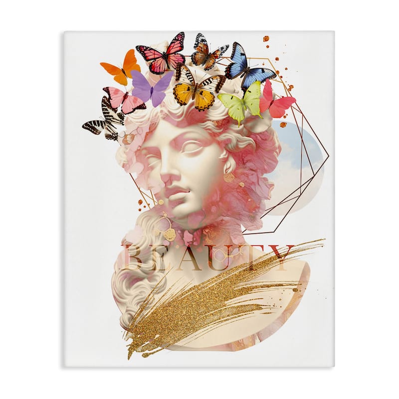 Stupell Beauty Statue Portrait Canvas Wall Art Design By Susan Arnot - 30 x 40