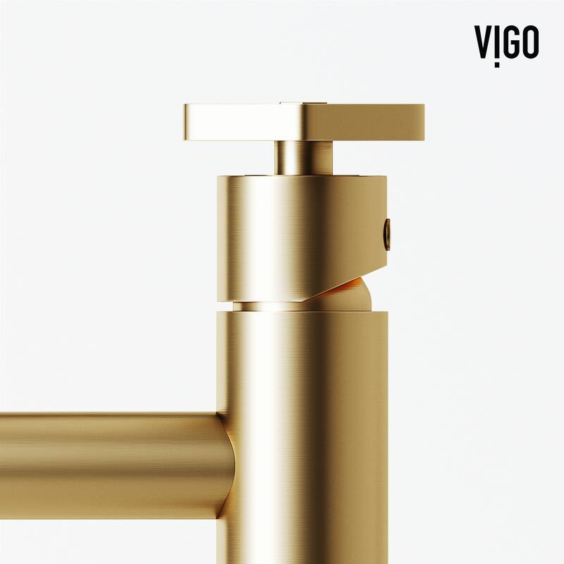 VIGO Cypress 21"L x 14"W Concrete Vessel Sink and Ruxton 12"H Faucet Set