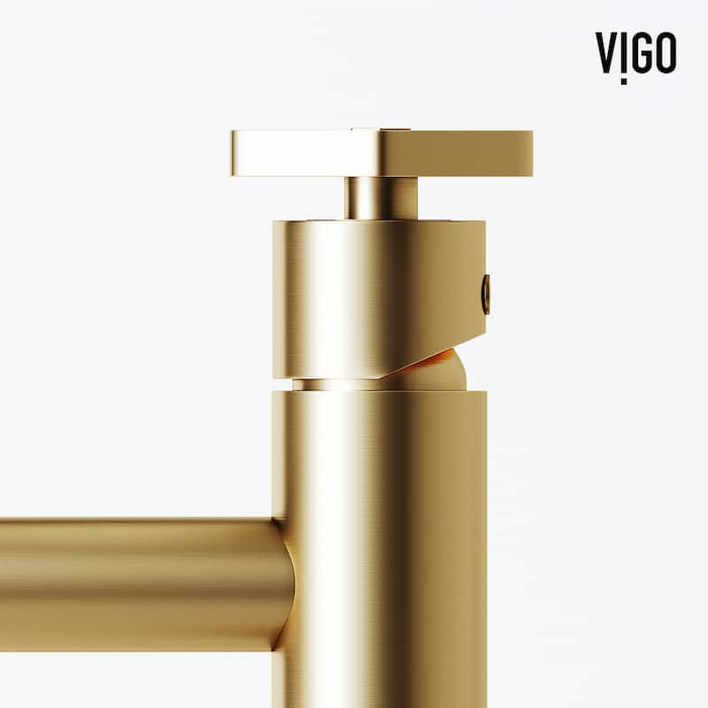 VIGO Ruxton 12" H Single Handle Single Hole Bathroom Vessel Faucet