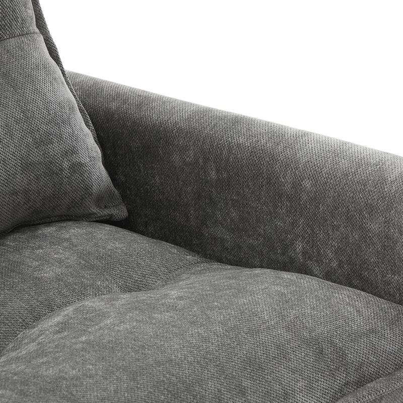 Chenille Swivel Accent ArmChair
