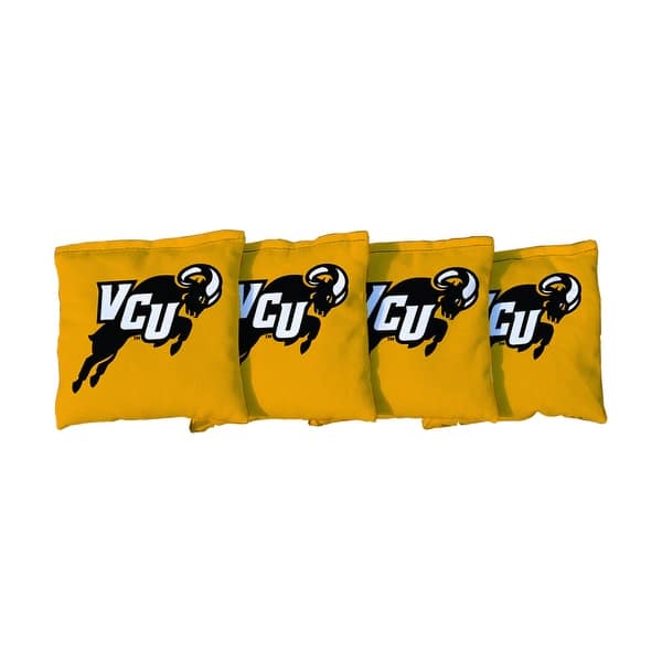 slide 2 of 3, Virginia Commonwealth VCU Rams Yellow Cornhole Bags All-Weather Resin Filled