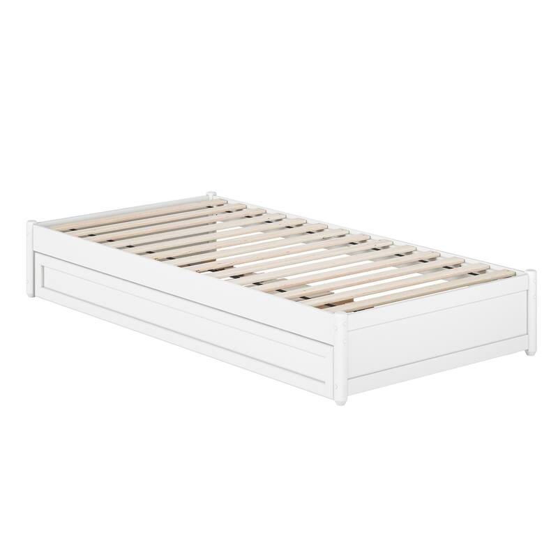 Barcelona Panel Platform Bed with Twin XL Trundle