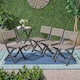 Option Dark Gray, Brown Wicker