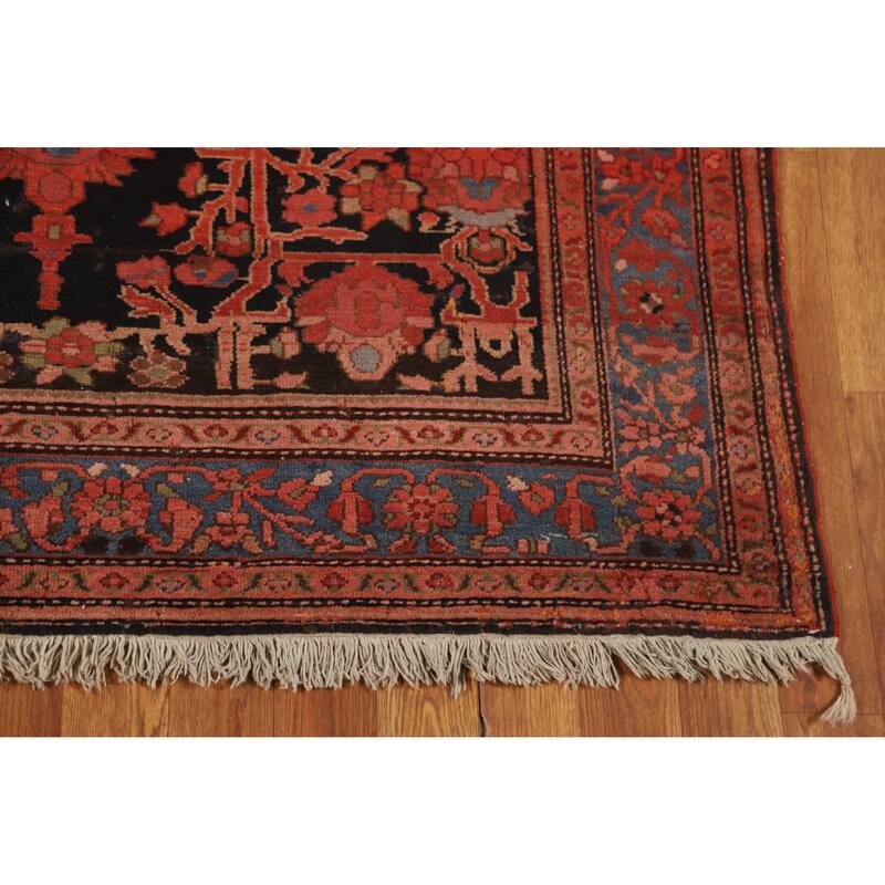 Hand Knotted Oriental 100% Wool Carpet Traditional Floral Oranges & Rust Malayer Area Rug - 6' 6'' X 4' 5''