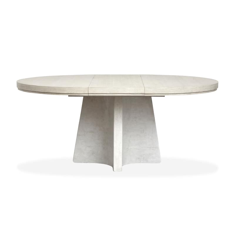 Magnussen Home Lorelei Misty Cloud Extendable 54" Round Dining Table - 54''W x 54''D x 29.75''H