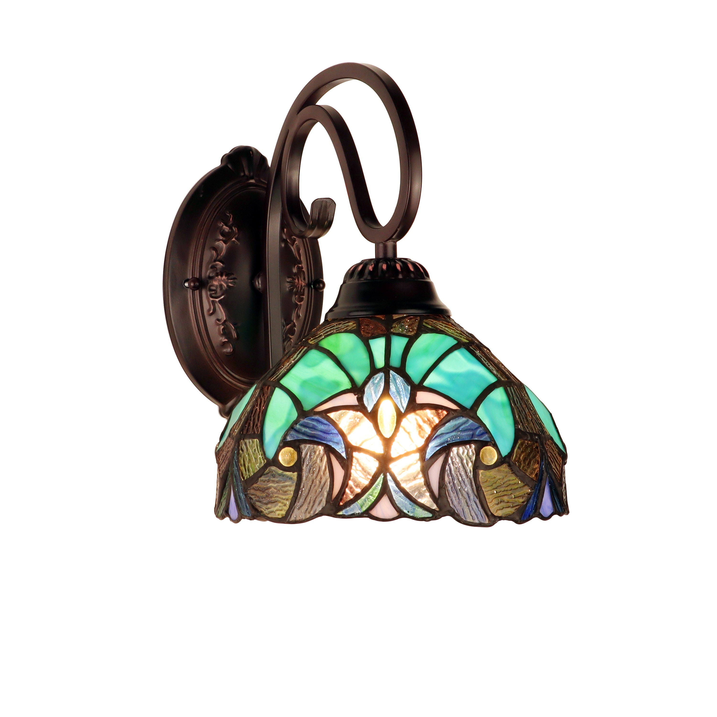 Tiffany Design, Victorian Style 1-Light Wall Sconse