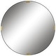 preview thumbnail 1 of 6, Uttermost 09882 CLIP 42-1/2" Diameter Circular Framed Bathroom Mirror Satin Black