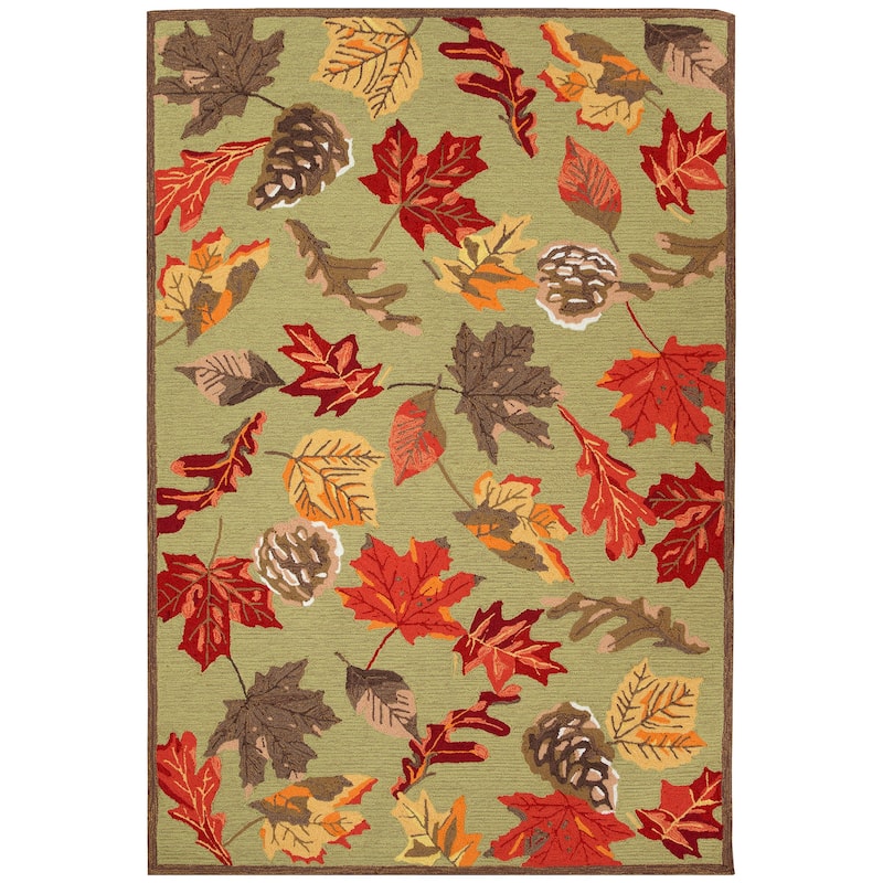 Liora Manne Ravella Falling Leaves Indoor/Outdoor Rug