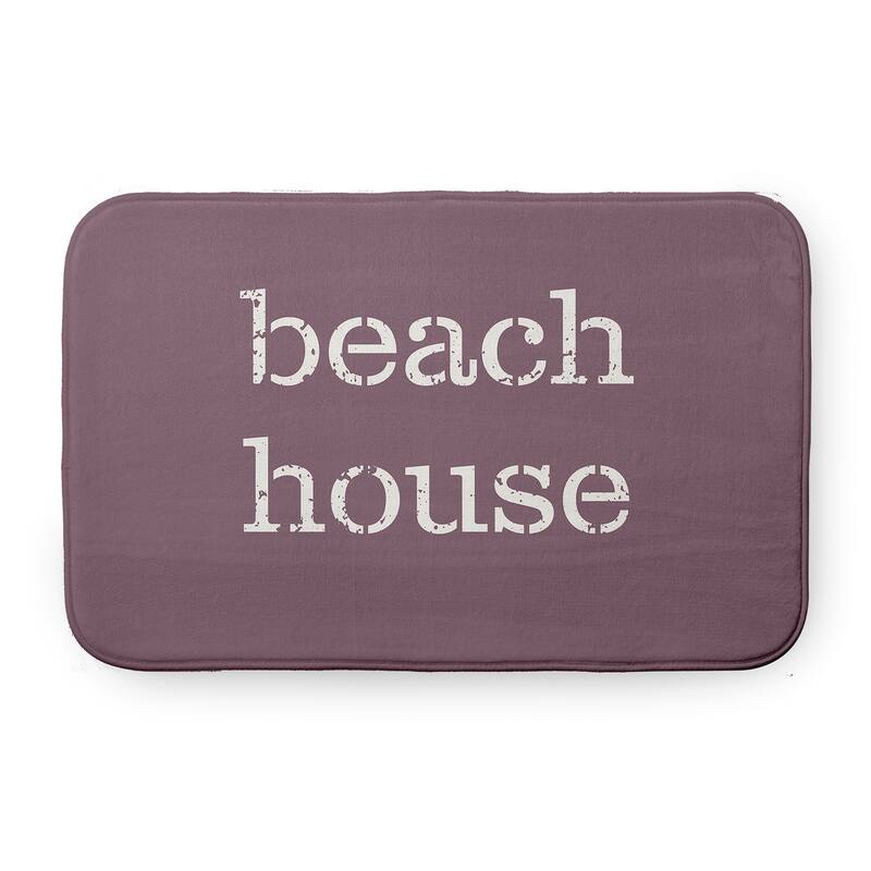 Beach House Bathmat - Dusty Purple - 24" x 17"