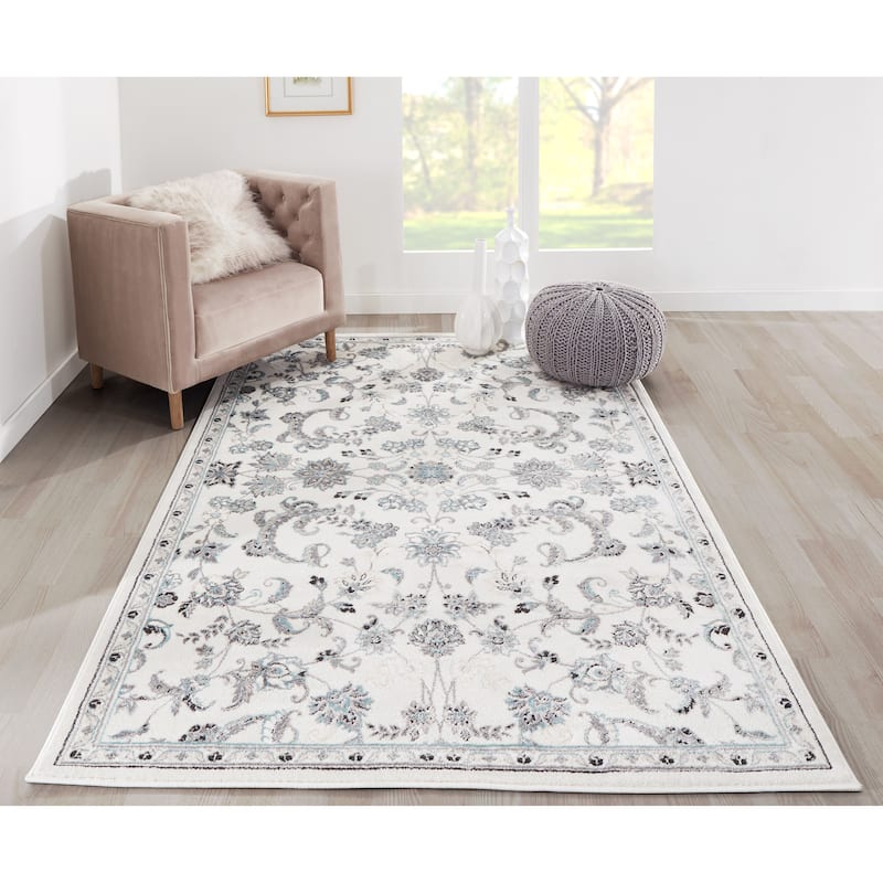 Momeni Brooklyn Heights Polyester Blend Floral Area Rug