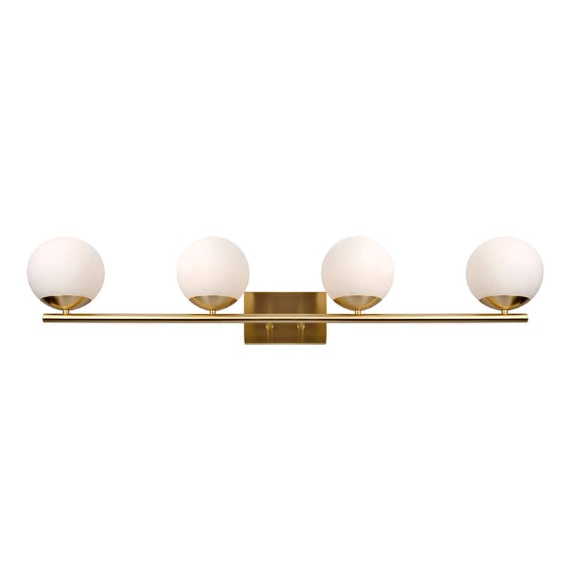 Forte Lighting 5745-04 Farrell 4 Light 42" Wide Bathroom Vanity Light