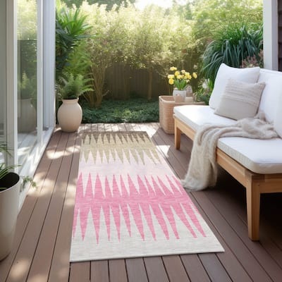 Machine Washable Indoor/ Outdoor Chantille Ombre Contemporary Rug