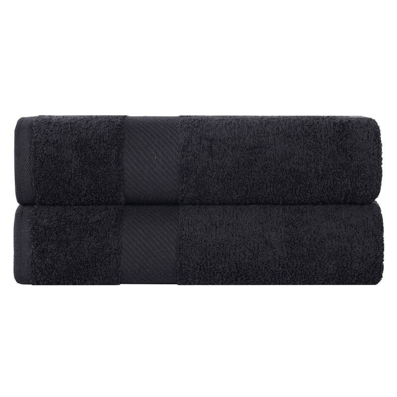 Superior Kendell Egyptian Cotton Solid Medium Weight Bath Towel Set of 2