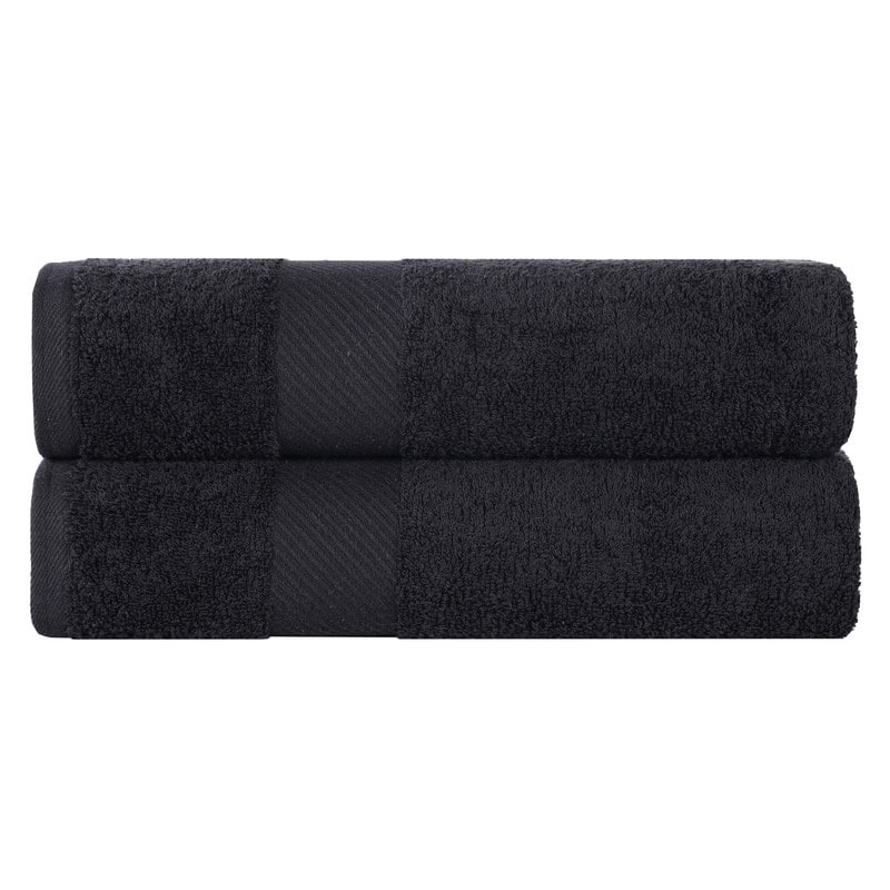Superior Luxury Solid Highly Absorbent Egyptian Cotton Bath Sheet Towel - (Set of 2)