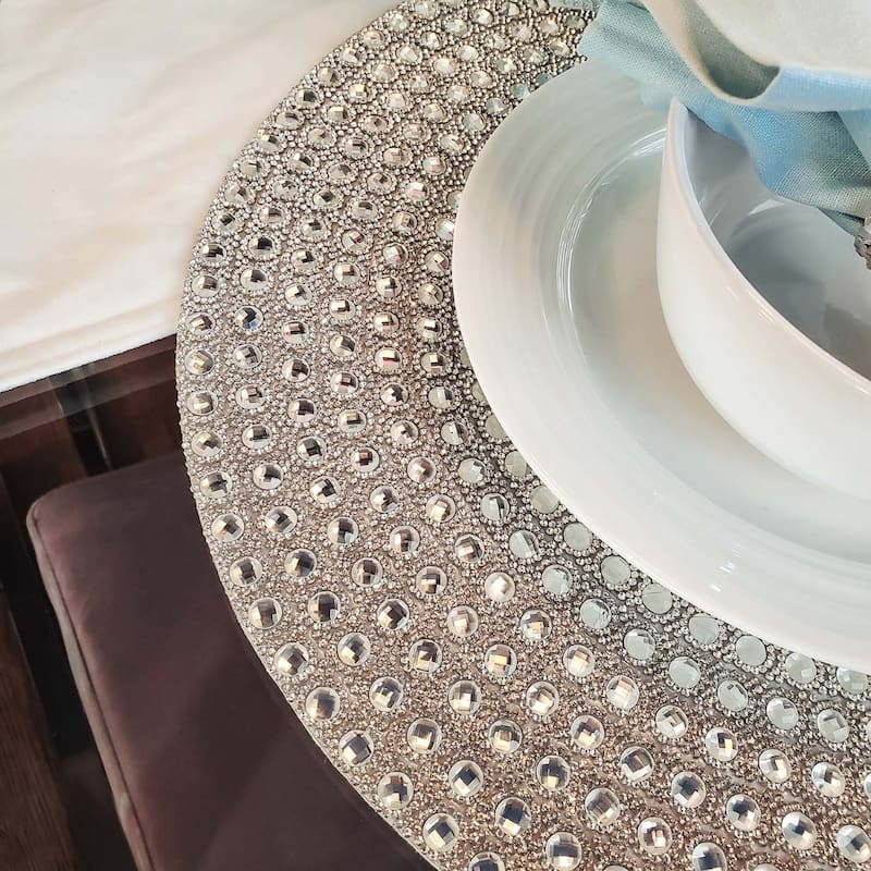 Sparkles Home Rhinestone Montaigne Placemat