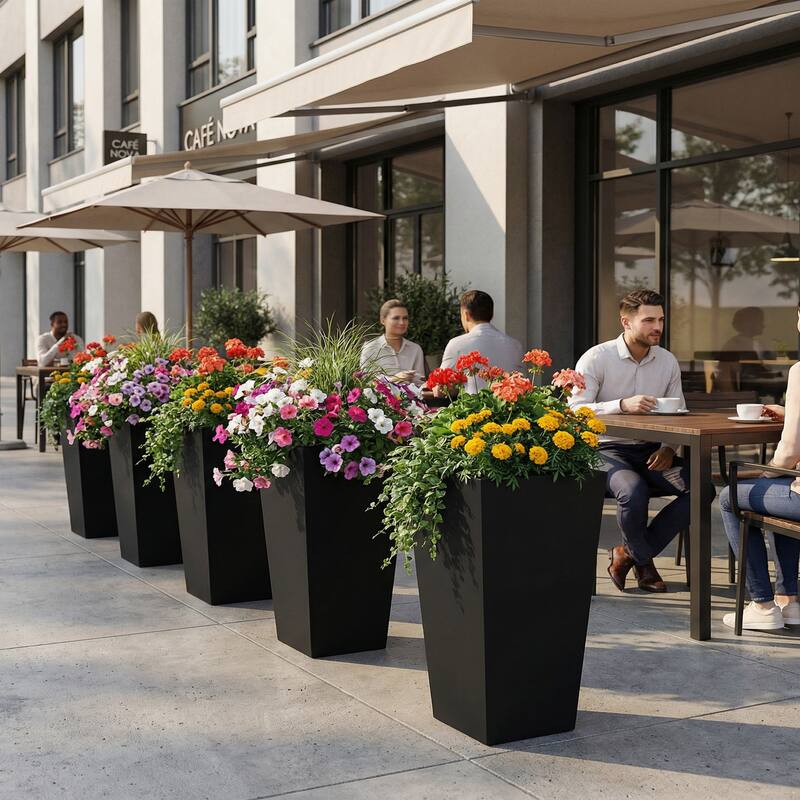 Metal Planters for Outdoor Plants Planter Box