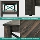 preview thumbnail 25 of 47, Farmhouse Coffee Table with Storage 2-Tier Center Table for Living Room