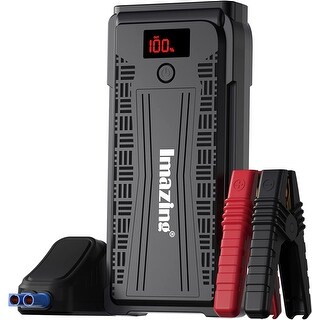 Portable Car Jump Starter - 2500A Peak 20000mAH (Up to 8L Gas or 8L ...