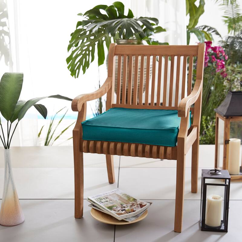 Sorra Home Sloane Teal Square Cushion - Corded