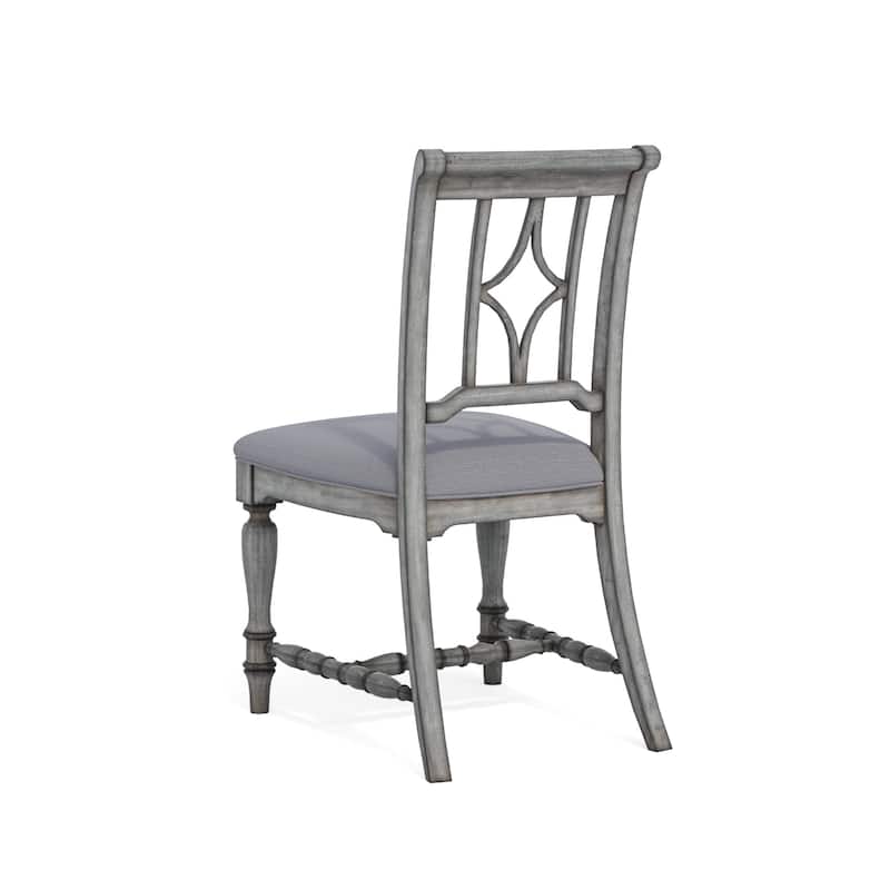 Plymouth Gray Wood Upholstered Dining Chair - 22" x 40" x 26"