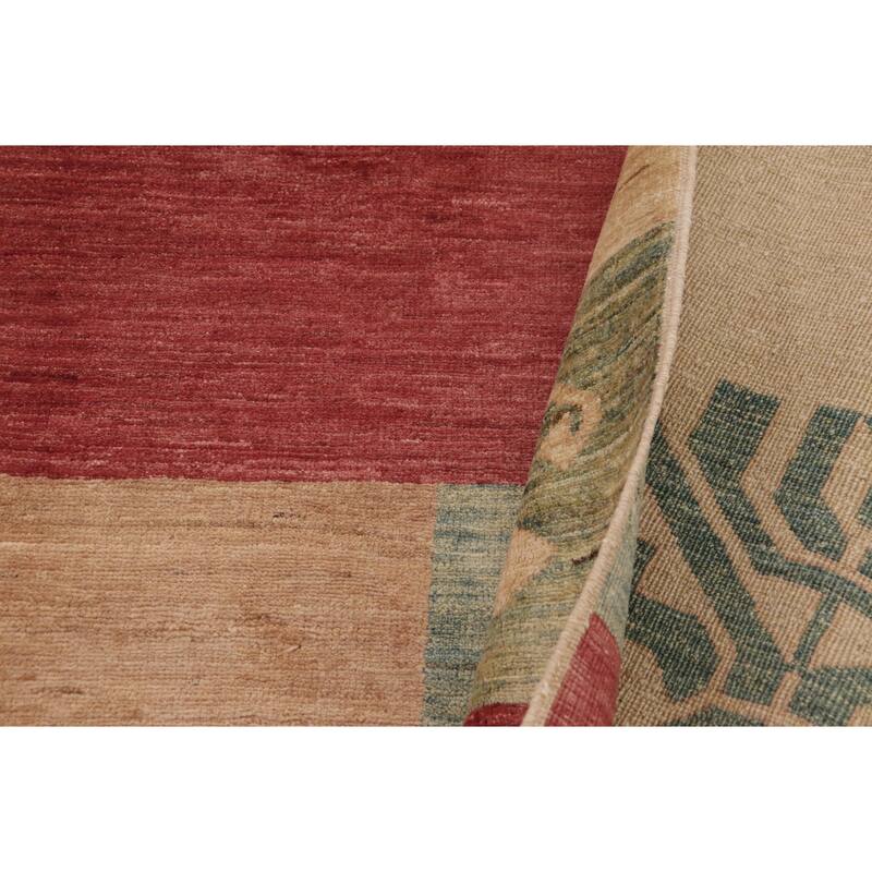 Rustic Bohemian Ri Gabbeh Hand Knotted Wool Area Rug