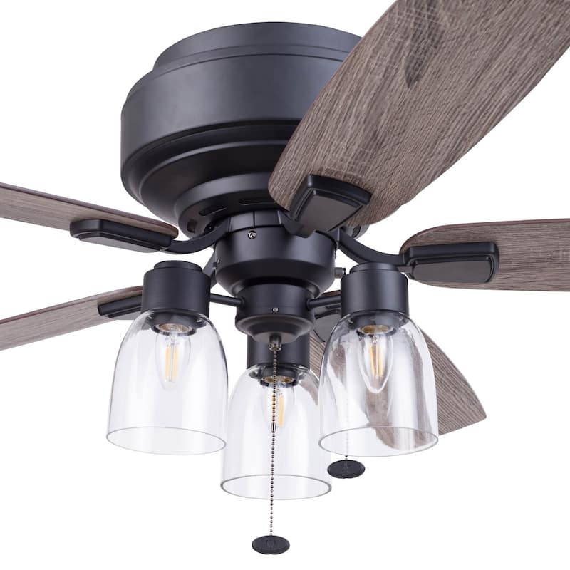 52" Prominence Home Magonia Indoor Traditional Farmhouse Ceiling Fan with Pull Chains, Dry-Rated
