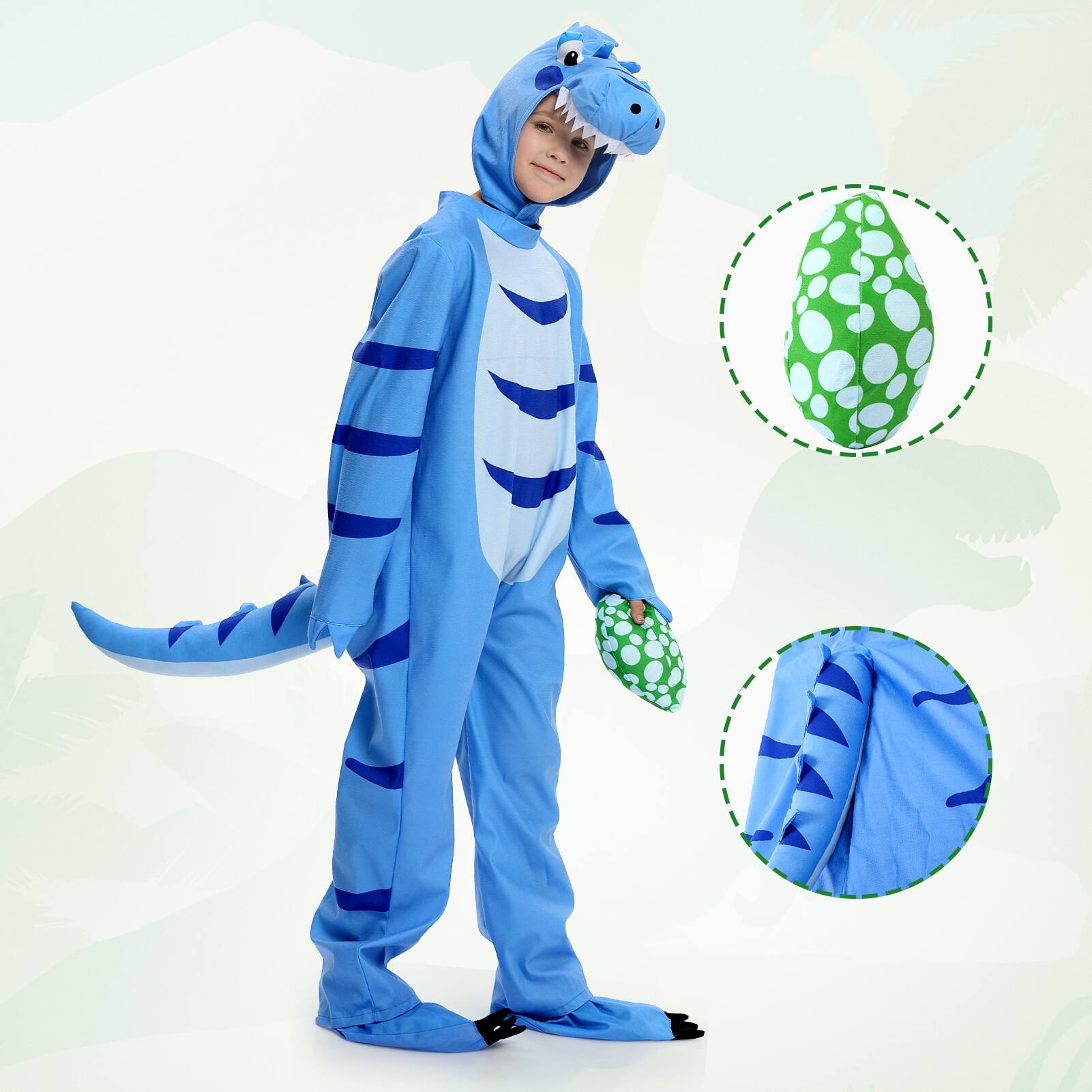 Halloween Dinosaur Costume for Halloween Child Dinosaur Dress Up Party, Role Play and Cosplay,T
