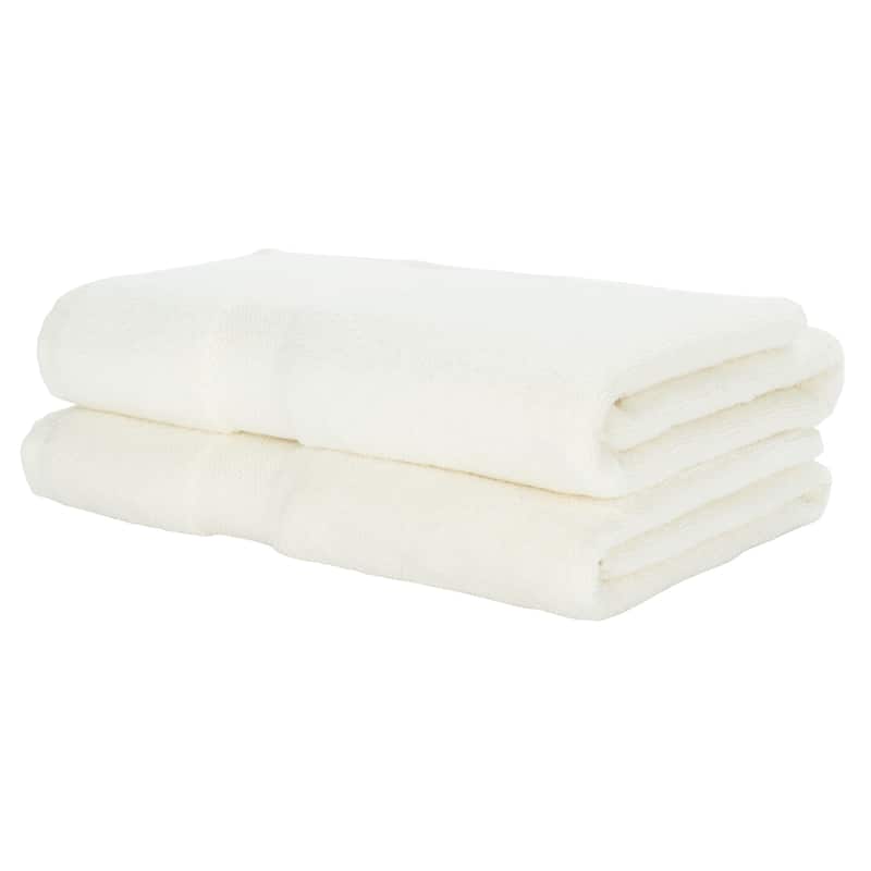 SAFAVIEH Plush Bath Towel (Set of 2) - 27" W x 54" H