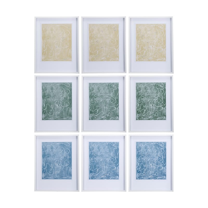 Thread Yellow II Framed Art Print