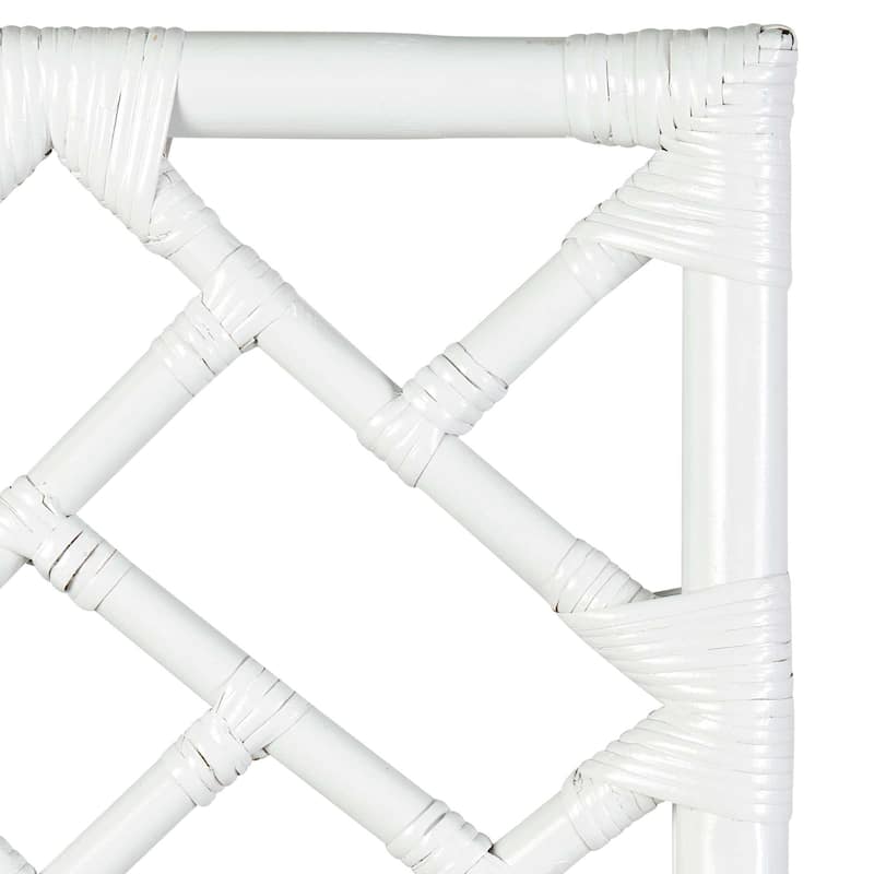 Natural Rattan Handmade Chippendale Single Cushioned Bar Stool by East at Main