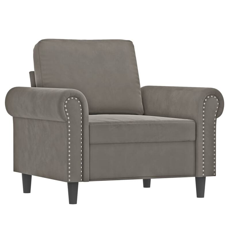 vidaXL Sofa Chair Living Room Accent Upholstered Chair with Armrest Velvet