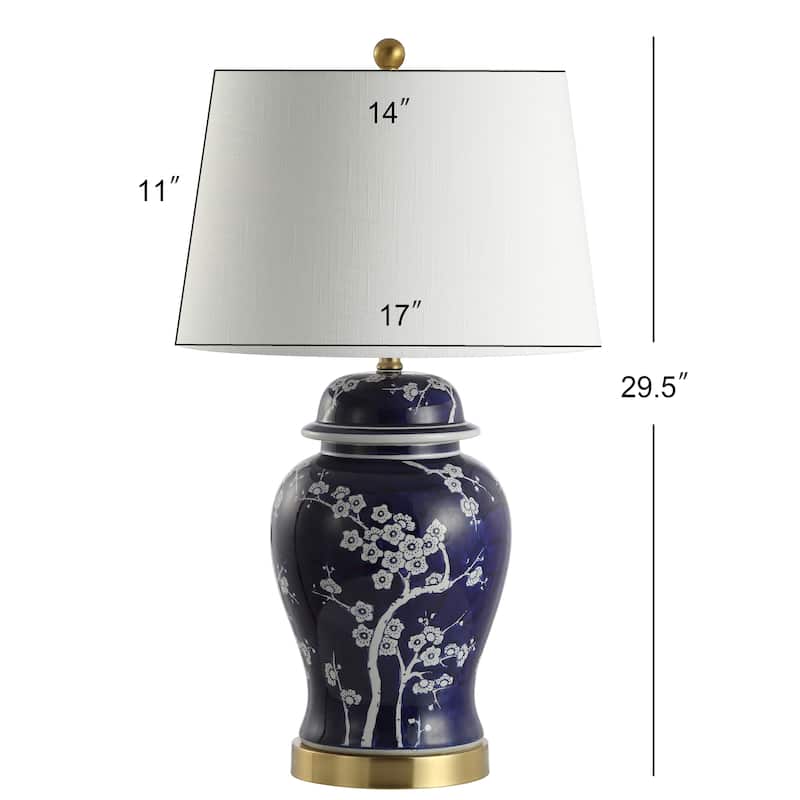Ellie 29.5" Ginger Jar Ceramic/Metal LED Table Lamp, by JONATHAN Y