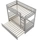 preview thumbnail 17 of 25, Twin Size Bunk Beds with Trundle and Movable Storage