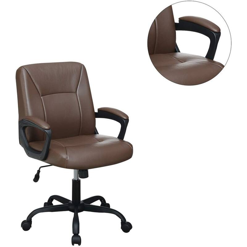 Relax Cushioned Adjustable Office Chair with Upholstered Seat and Back ,Comfort for Home & Desk